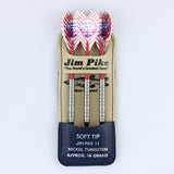 Signature Professional 95% Nickel Tungsten Jim Pike II Soft Tip Dart Set 16 grams