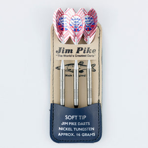 Signature Professional 95% Nickel Tungsten Jim Pike Soft Tip Dart Set 16 grams