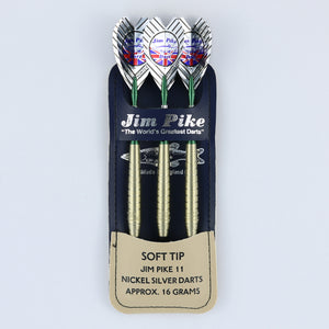 Signature Nickelsilver Jim Pike II Soft Tip Dart Set 16 grams