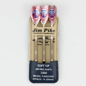 Signature Professional 95% Nickel Tungsten Jim Pike 2000 Soft Tip Dart Set 16 grams