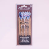 World Champion 90% Nickel Tungsten Jim Pike 2000 Soft Tip Dart Set 17 grams